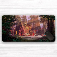 Коврик для мышки, Компьютерный коврик для мыши и клавиатуры Mystery Shack Gravity Falls на весь стол, Большой игровой коврик для мышки Хижина Чудес Гравити Фолз, 60 на 30 см