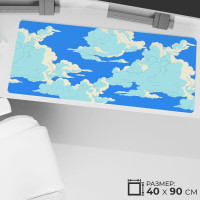 Игровой коврик для мыши Простые решения Большой коврик для мышки ПК, XXL, разноцветный