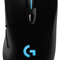 Игровая мышь беспроводная Logitech G Беспроводная игровая мышь Logitech G G703 Hero, черный, черный