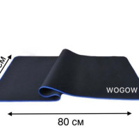 Коврик игровой для мыши большой 80*30 см. с синей окантовкой WOGOW