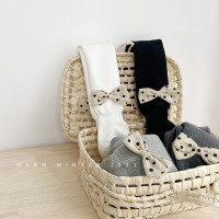 秋冬新款加绒加厚婴儿打底裤蝴蝶结儿童连裤袜女童裤袜宝宝打底袜