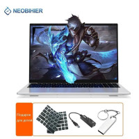 15.6" Ноутбук Neobihier N5095-156, Intel Celeron N5095 (2.0 ГГц), RAM 16 ГБ, SSD 2048 ГБ, Intel UHD Graphics, Windows Pro, silver1, Российская клавиатура