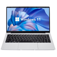 14" Ноутбук Fetlar BJB14, RAM 8 ГБ, SSD 512 ГБ, Intel UHD Graphics 600, Windows Pro, Серебро, Российская клавиатура