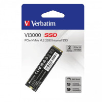 2 ТБ Внутренний SSD-диск Verbatim Твердотельный накопитель Vi3000 с форм-фактором M.2 и интерфейсами PCIe и NVMe 2 ТБ (49376)