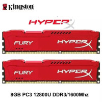 Оперативная память Kingston Fury DDR3 1600 МГц 2x8 ГБ (KHX1600C10D3/8G)