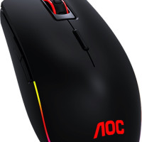 Игровая мышь проводная AOC GM500, черный