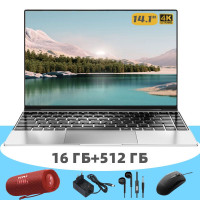 14.1" Ноутбук Windows BJB-L8, Intel Celeron J4105 (1.5 ГГц), RAM 16 ГБ, SSD, Intel UHD Graphics 600, Windows Pro, Английская клавиатура