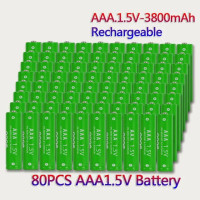 Аккумуляторная батарея aaa, 1,5 в, 3800 мАч, Ni-MH