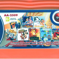 Сборник игр 7 в 1 AA-2509 ANGRY BIRDS / ALADDIN / CHIP and DALE 1 / FELIX VS JERRY / MARIO Bros. 8 bit