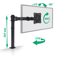 VLK Кронштейн для монитора настольный TRENTO-93 / до 34" / до 10 кг