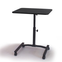 Придиванный столик для ноутбука на колесиках "Твист", прикроватный стол, #черный