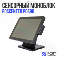 15" Моноблок POScenter POS90 (Intel Celeron J3455 (1.5 ГГц), RAM 4 ГБ, SSD 64, Без системы), 2135, черный