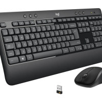 Комплект мышь + клавиатура беспроводная Logitech Набор клавиатура+мышь MK540 Advanced черный 920-008686, Российская клавиатура, черный