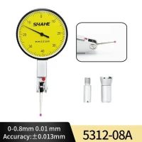 Инструменты для точных работ Shahe, 0-0,8 мм, 0,01 мм, стандартный индикатор с красным измерительным циферблатом