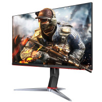 27" Монитор AOC 27-дюймовый игровой изогнутый дисплей с частотой 165 Гц, черный, красный