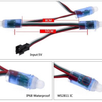 4 м/6,5 м, 5 в постоянного тока, WS2811, 50 шт