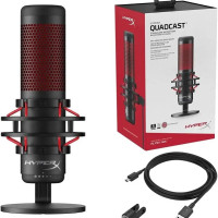 Конденсаторный USB-микрофон HyperX QuadCast для ПК, PS4, PS5 и Mac