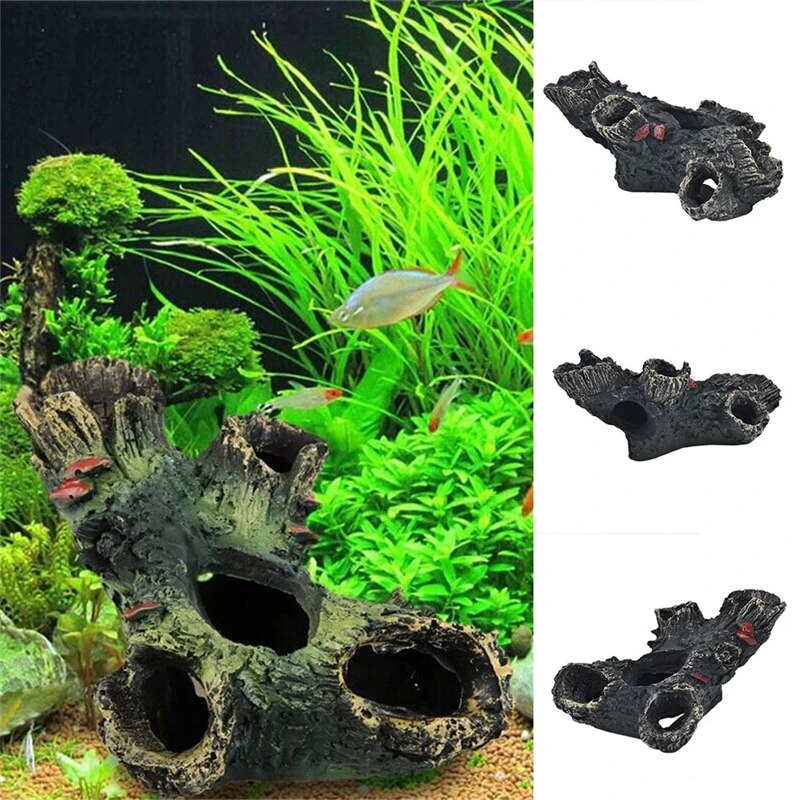 Aquarium Decoration Trunk Bole Driftwood Underwater For Fish Tank Resin Ornament