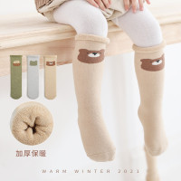 21新款婴儿袜子秋冬加厚精梳棉新生儿宝宝袜子男女儿童过膝长筒袜