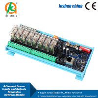 AoShangMing 8-канальный модуль реле связи RS485 232 Ethernet с входом и выходом, сеть Modbus RTU/TCP LAN для замыкателей