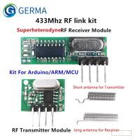 GERMA 433 МГц Супергетеродинный радиочастотный приемник и передатчик модуль для Arduino Uno беспроводной модуль Diy Kit 433 МГц пульт дистанционного управления