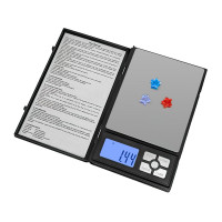 Весы электронные цифровые ювелирные  портативные высокоточные  карманные складные  кухонные с подсветкой экрана батарейки в комплекте 500 г/0,01 г (прмт-101877)