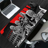 Игровой коврик для мыши SH-JOJO, L, золотой, коричнево-красный