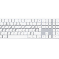 Клавиатура беспроводная Apple Magic with Numeric Keyboard, Российская клавиатура, белый