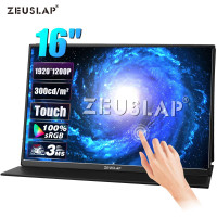 16" Монитор ZEUSLAP ZEUSLAP-P16T, черный