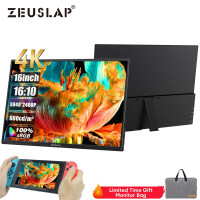 16" Монитор ZEUSLAP ZEUSLAP-P16UK, черный