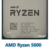 Процессор AMD Ryzen5 5600 6C12T L3=32M OEM (без кулера)