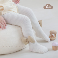 2023秋季新品女童连裤袜韩国公主大蝴蝶结女宝宝打底裤外穿连体裤