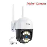 наружная Wi-Fi камера ZOSI 2K с панорамированием и наклоном