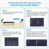 ZOSI H.265 1920P PoE камера 5MP Водонепроницаемая уличная 100-футовая камера ночного видения CCTV безопасности IP-камера пули для системы ZOSI 8-канальный PoE NVR