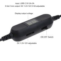 Кабель USB C к 3V 4.5V 6V 9V 12V