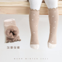 宝宝袜精梳棉秋冬加厚保暖过膝松口不勒腿新生婴儿袜子儿童长筒袜