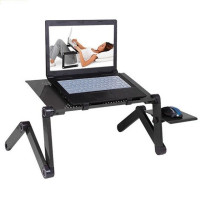 Алюминиевый Портативный Регулируемый складной столик для ноутбука, ноутбука, складной настольный столик, вентилируемый Подставка для телевизора, кровать, поднос, коврик для мыши