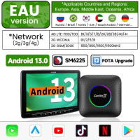 CarlinKit CarPlay AI Box 2023 Android 13 QCM6225 8-ядерный Android Auto Беспроводной адаптер CarPlay WiFi 4GLTE Connect GPS 64G 128G Обновление FOTA для проводных автомобилей CarPlay