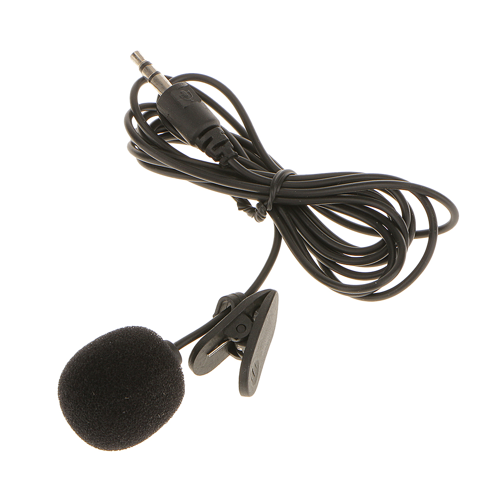 3.5mm Lavalier Lapel Microphone Wired Mini Tie Clip-on Mic for Computer Laptop PC DSLR Action Camera Cell Phone Microphone