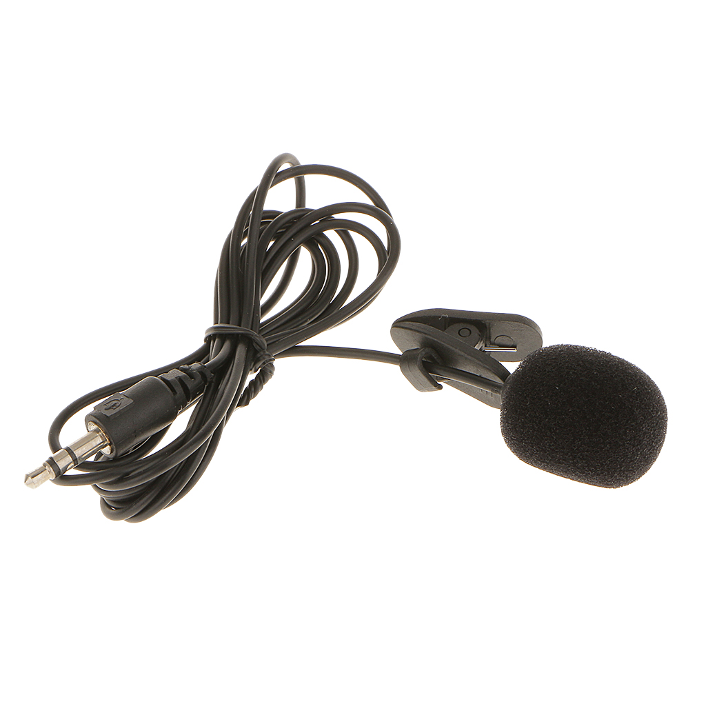 3.5mm Lavalier Lapel Microphone Wired Mini Tie Clip-on Mic for Computer Laptop PC DSLR Action Camera Cell Phone Microphone