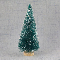 Миниатюрная Рождественская елка 3,5-16 см, маленькая искусственная сизальная Снежная елка, архитектура для рождественских поделок, настольное украшение