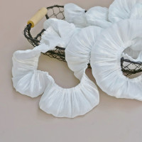 Атласная кружевная ткань