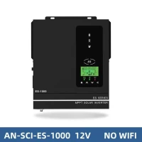 Anern 1500W 1000W Гибридный солнечный инвертор 24V 12V 220V Pure Sine Wave MPPT 80A Зарядное устройство PV 150Vdc Вход Off Grid Солнечная система