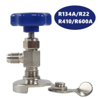 Инструменты для кондиционера R134a для хладагента, открывалка для бутылок с клапаном для R22, R410, R12, R600A, кондиционер для газового хладагента низкого давления