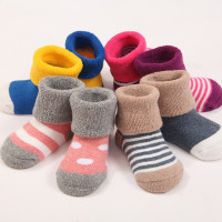 秋冬毛圈加厚宝宝袜子欧单品质儿童精梳棉无骨中筒婴儿袜中小童袜