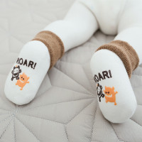 秋冬新款毛圈加厚精梳棉宝宝袜子 婴儿中筒卡通地板防滑0-3岁