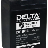 Аккумулятор 6В 6Ач Delta DT 606