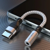 KEYSION USB Type C до 3,5 мм чип ЦАП адаптер для наушников USB C к разъему аудио AUX кабель для iPhone 15 Samsung Huawei Realme Xiaomi