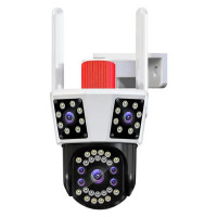 Камера Наружного видеонаблюдения CANSITUM с тремя экранами, Wi-Fi, HD, PTZ