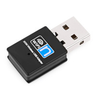 Беспроводной мини USB Wifi адаптер 802.11N 300 Мбит/с USB2.0 приемник сетевая карта для настольного ноутбука ПК Windows 7 8 10 11